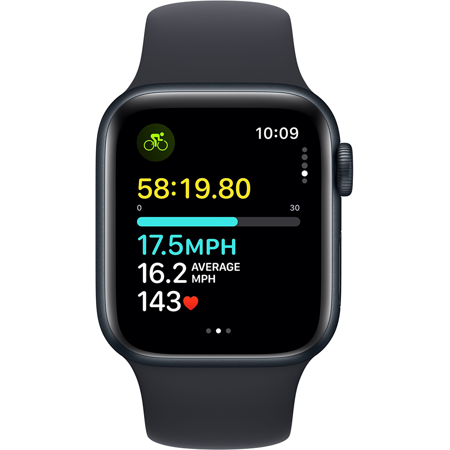 Apple Watch SE 2 40mm Midnight Aluminum Case with Midnight Sport Band- Фото 3