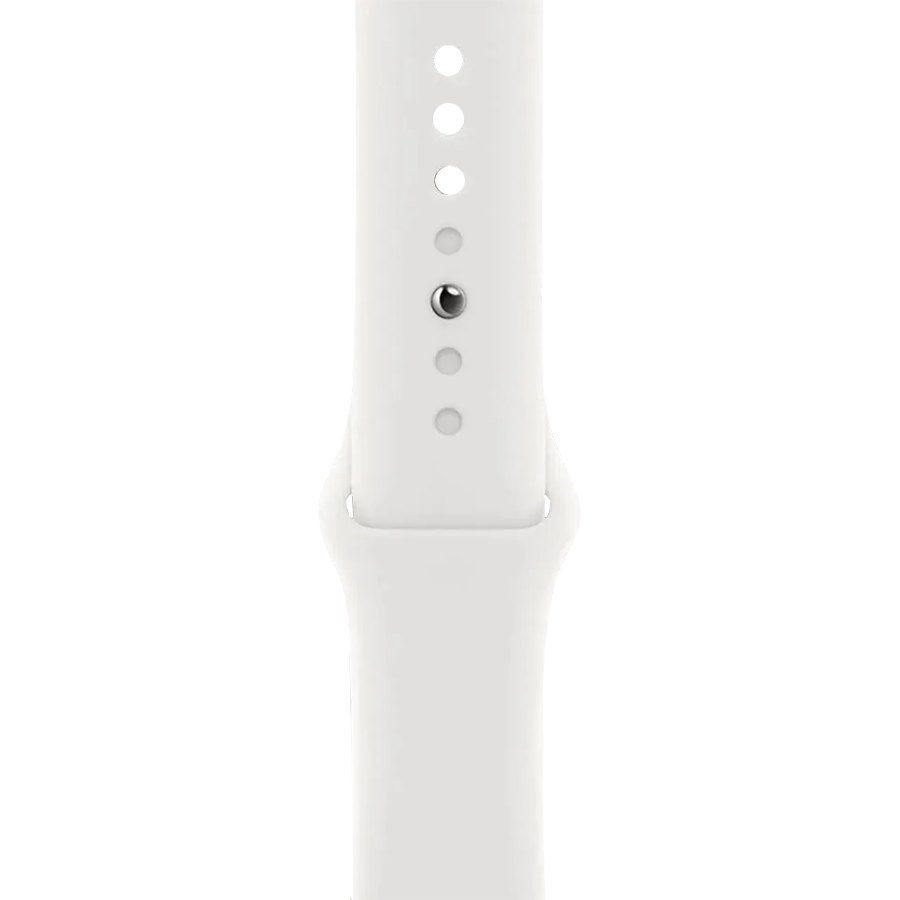 Apple Watch SE 2 40mm Silver Aluminum Case with White Sport Band- Фото 3