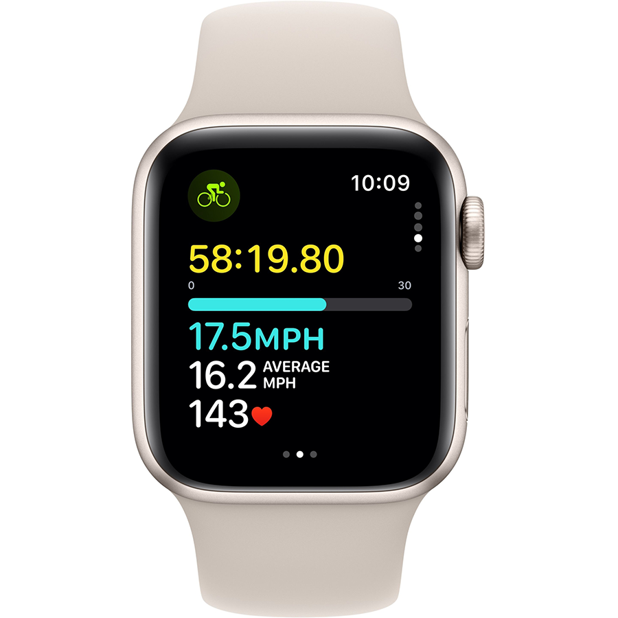 Apple Watch SE 2 40mm Starlight Aluminum Case with Starlight Sport Band- Фото 3