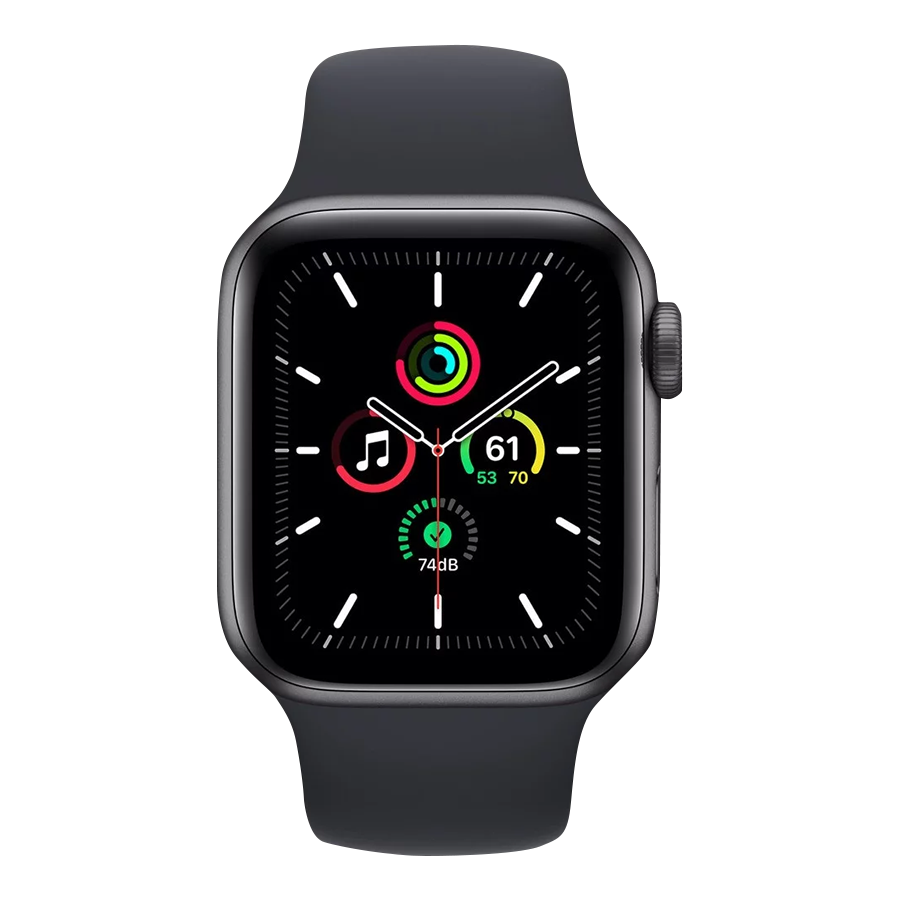Apple Watch SE 40mm Space Gray with Midnight Sport Band- Фото 2