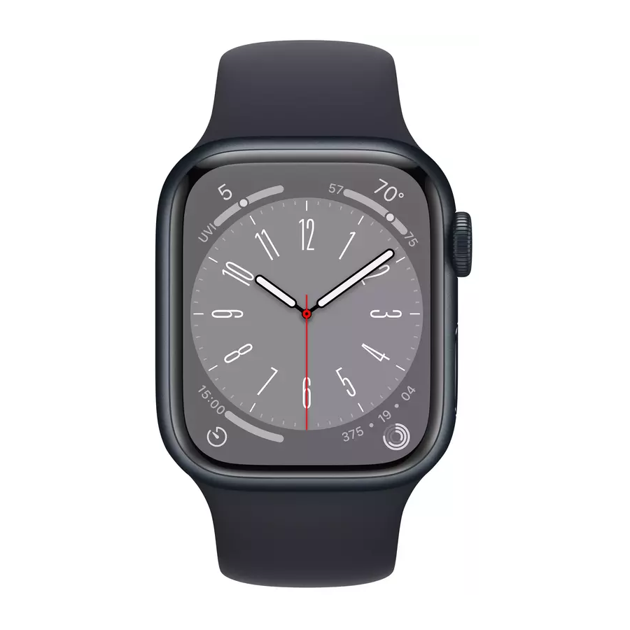 Apple Watch Series 8 41mm Midnight Aluminum Case with Midnight Sport Band- Фото 2