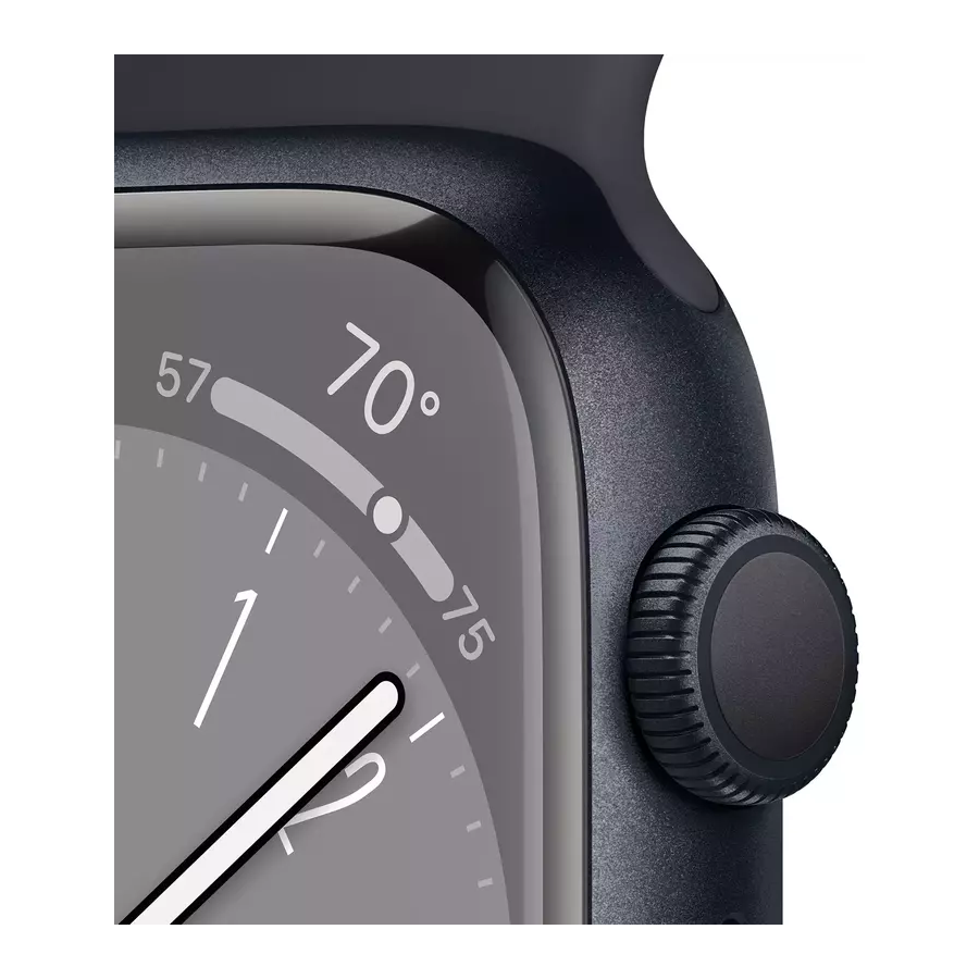 Apple Watch Series 8 41mm Midnight Aluminum Case with Midnight Sport Band- Фото 3