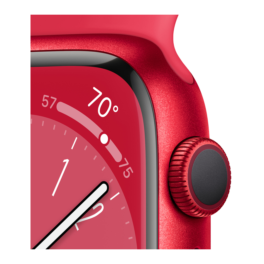 Apple Watch Series 8 41mm PRODUCT(RED) Aluminum Case with Red Sport Band- Фото 3