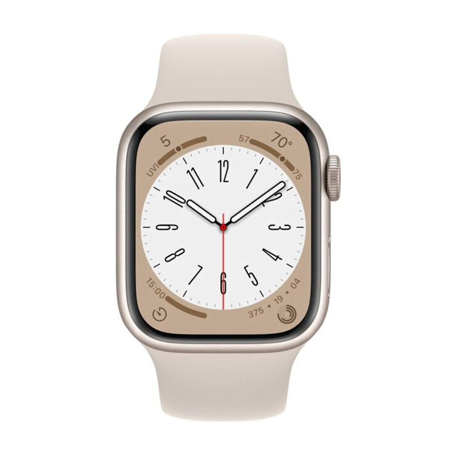 Apple Watch Series 8 41mm Starlight Aluminum Case with Starlight Sport Band- Фото 2