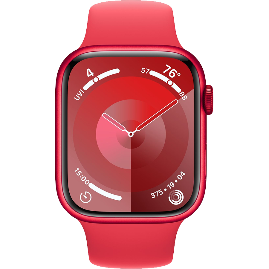 Apple Watch Series 9 41mm (PRODUCT)RED Aluminum Case with Red Sport Band- Фото 2
