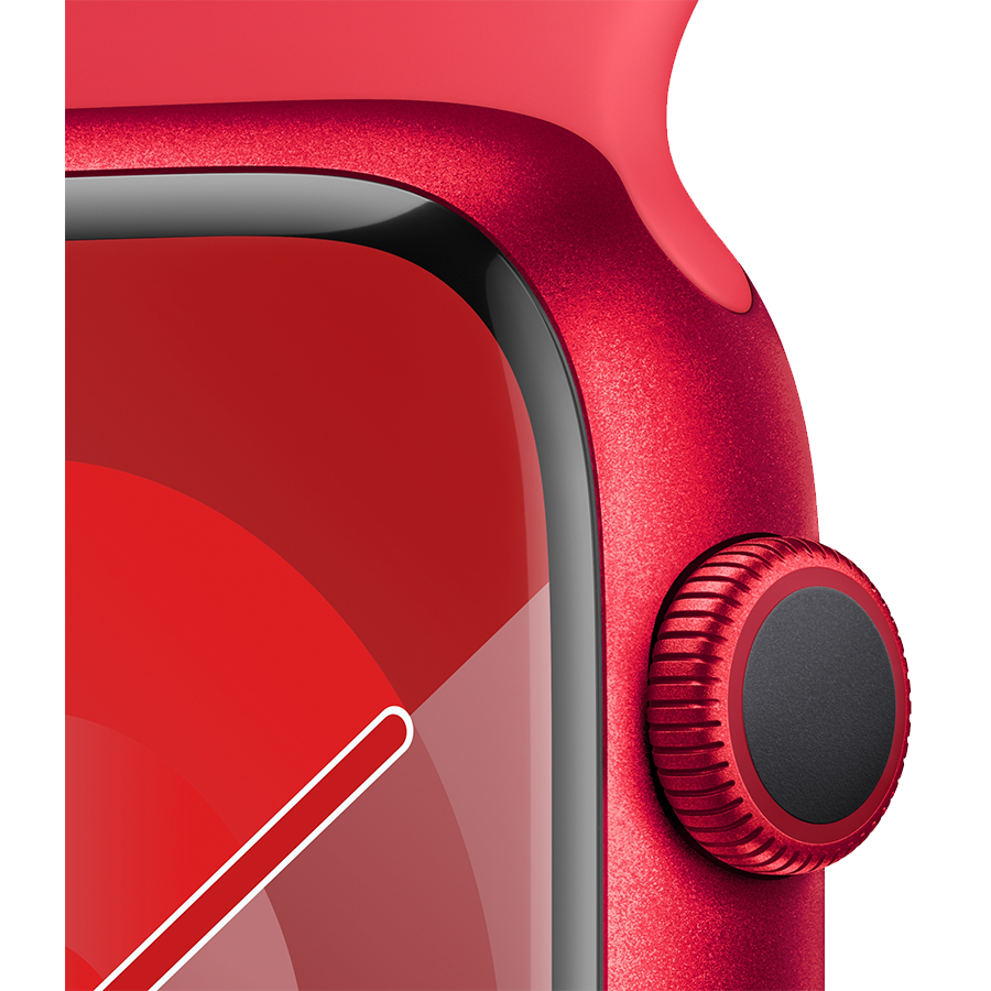 Apple Watch Series 9 41mm (PRODUCT)RED Aluminum Case with Red Sport Band- Фото 3