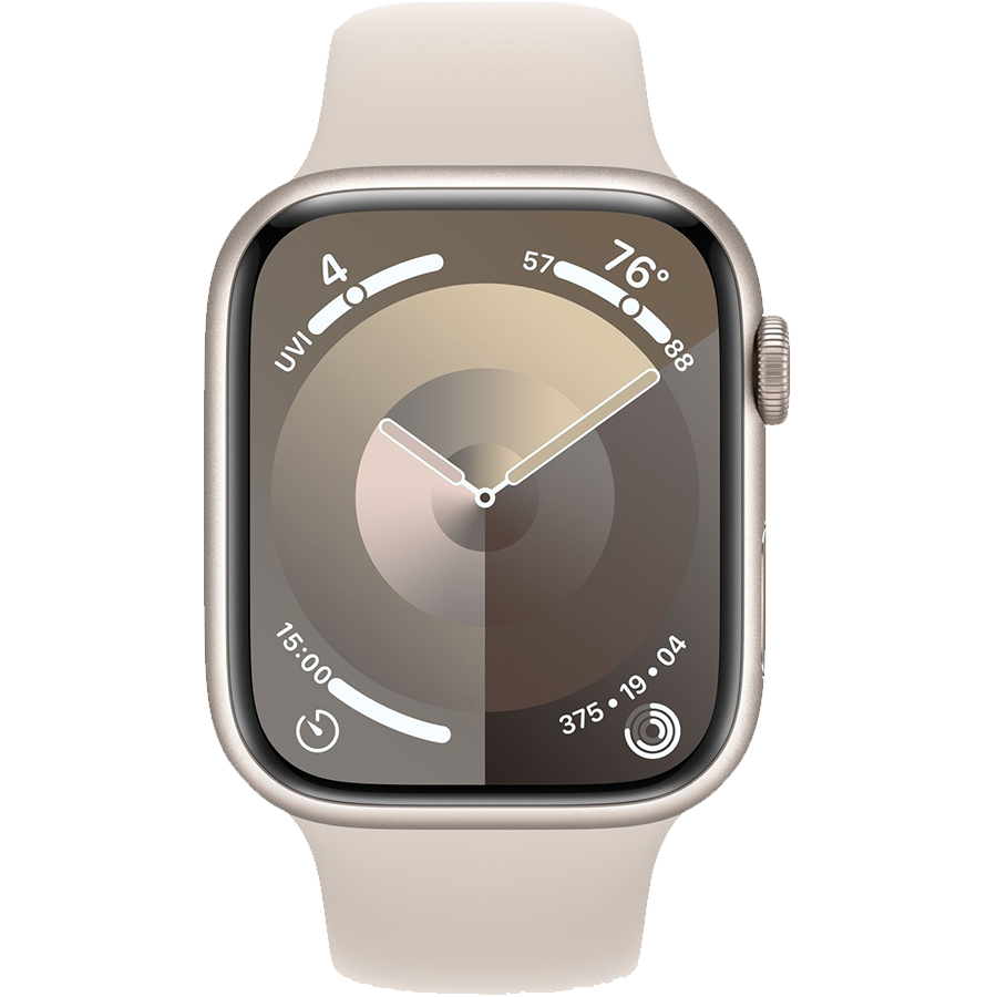 Apple Watch Series 9 41mm Starlight Aluminum Case with Starlight Sport Band- Фото 2