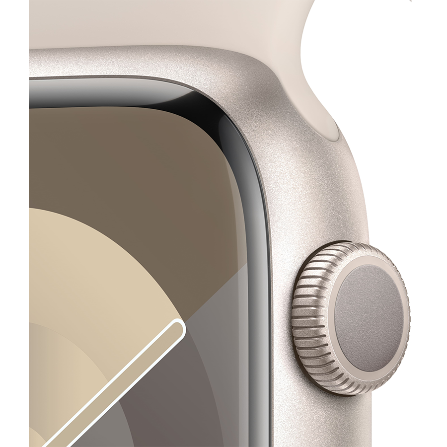 Apple Watch Series 9 41mm Starlight Aluminum Case with Starlight Sport Band- Фото 3