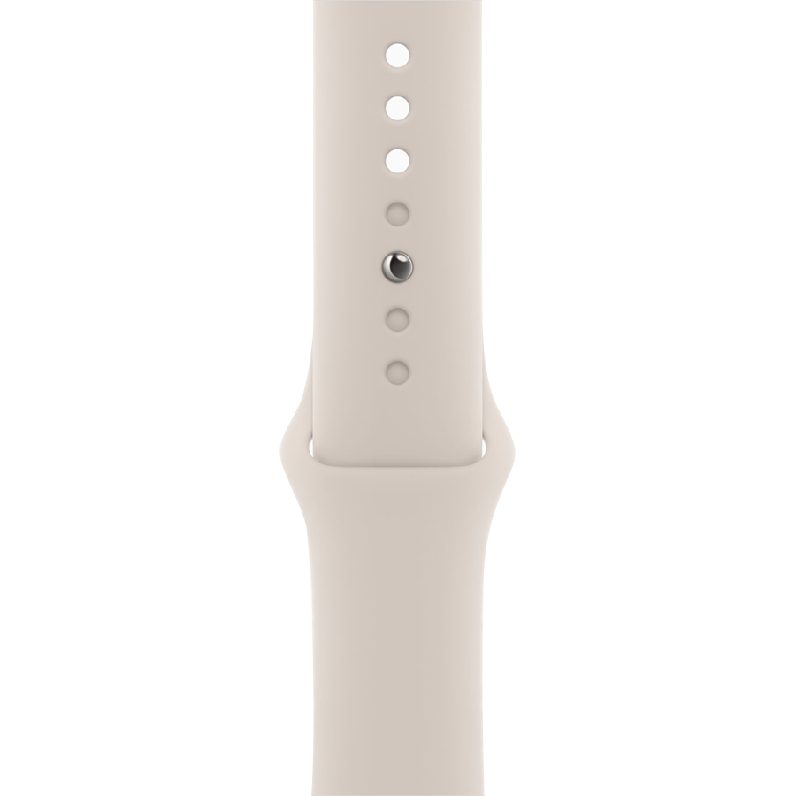 Apple Watch Series 9 41mm Starlight Aluminum Case with Starlight Sport Band- Фото 4