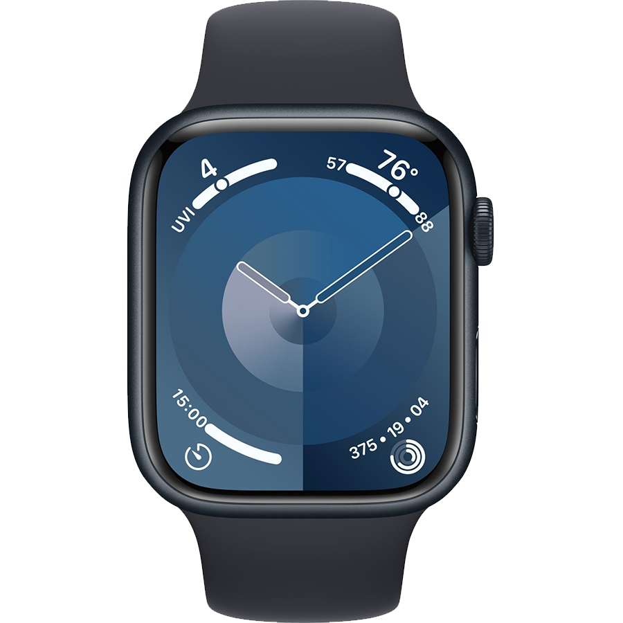Apple Watch Series 9 45mm Midnight Aluminum Case with Midnight Sport Band- Фото 2