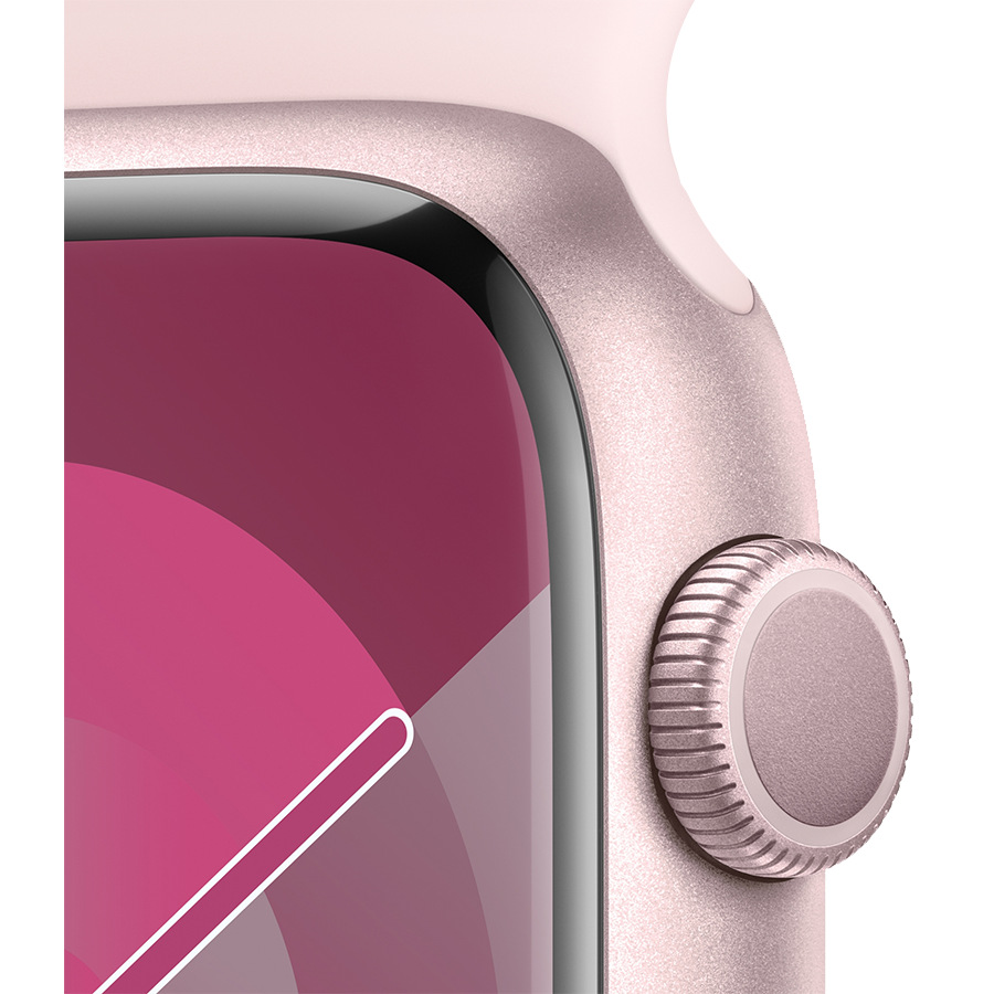 Apple Watch Series 9 45mm Pink Aluminum Case with Light Pink Sport Band- Фото 3